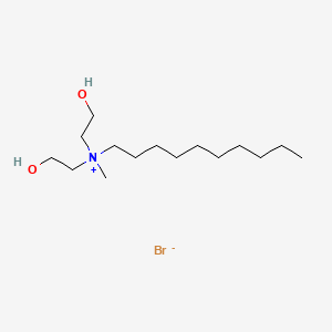 molecular formula C15H34BrNO2 B14307814 N,N-Bis(2-hydroxyethyl)-N-methyldecan-1-aminium bromide CAS No. 113402-34-9