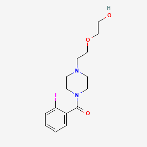 molecular formula C15H21IN2O3 B1430782 {4-[2-(2-Hydroxyethoxy)ethyl]piperazin-1-yl}(2-iodophenyl)methanone CAS No. 848814-26-6