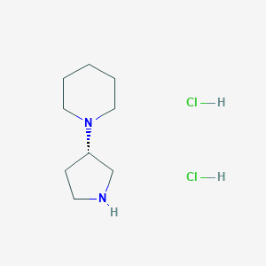 molecular formula C9H20Cl2N2 B1430787 (S)-1-(Pyrrolidin-3-yl)piperidine dihydrochloride CAS No. 917505-12-5