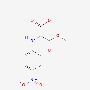 molecular formula C11H12N2O6 B14307909 Dimethyl (4-nitroanilino)propanedioate CAS No. 111781-63-6