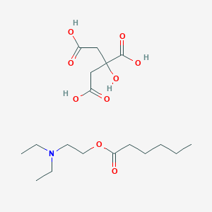 molecular formula C18H33NO9 B1430793 2-Diethylaminoethyl Hexanoate 2-Hydroxypropane-1,2,3-tricarboxylate CAS No. 220439-24-7