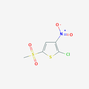 molecular formula C5H4ClNO4S2 B1430795 2-Chloro-5-methanesulfonyl-3-nitrothiophene CAS No. 57800-77-8