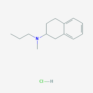 molecular formula C14H22ClN B1430796 N-methyl-N-n-propyl-2-aminotetraline hydrochloride 