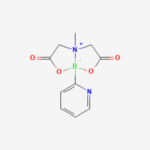 molecular formula C10H11BN2O4 B1430798 5-methyl-1-pyridin-2-yl-2,8-dioxa-5-azonia-1-boranuidabicyclo[3.3.0]octane-3,7-dione CAS No. 1104637-58-2