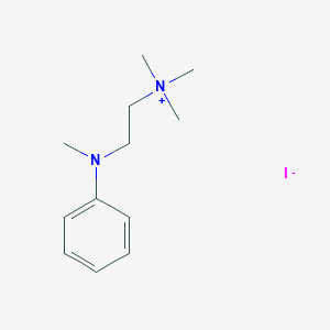 molecular formula C12H21IN2 B14308015 N,N,N-Trimethyl-2-[methyl(phenyl)amino]ethan-1-aminium iodide CAS No. 114549-81-4