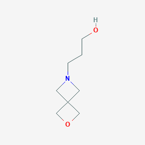 molecular formula C8H15NO2 B1430802 3-(2-Oxa-6-azaspiro[3.3]heptan-6-yl)propan-1-ol CAS No. 1408284-92-3