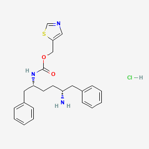 Thiazol-5-ylmethyl ((2R,5R)-5-amino-1,6-diphenylhexan-2-yl)carbamate hydrochloride