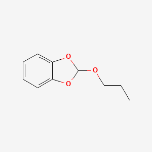 molecular formula C10H12O3 B14308129 1,3-Benzodioxole, 2-propoxy- CAS No. 113439-60-4