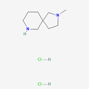 molecular formula C9H20Cl2N2 B1430813 2-Methyl-2,7-diazaspiro[4.5]decane dihydrochloride CAS No. 1086395-66-5
