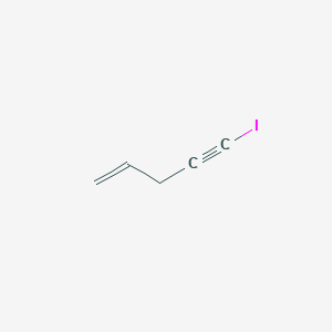 molecular formula C5H5I B14308135 5-Iodopent-1-EN-4-yne CAS No. 113333-46-3
