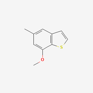 molecular formula C10H10OS B1430821 7-Methoxy-5-methylbenzo[B]thiophene CAS No. 1388033-29-1