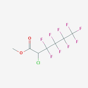 molecular formula C7H4ClF9O2 B14308302 Methyl 2-chloro-3,3,4,4,5,5,6,6,6-nonafluorohexanoate CAS No. 116356-70-8