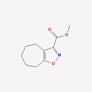 molecular formula C10H13NO3 B1430835 methyl 4H,5H,6H,7H,8H-cyclohepta[d][1,2]oxazole-3-carboxylate CAS No. 1803611-76-8