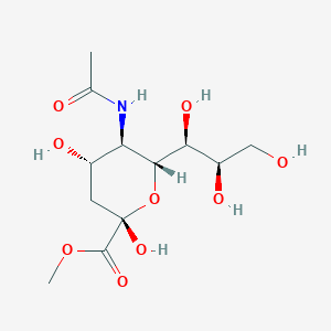 molecular formula C12H21NO9 B14308361 D-glycero-a-L-altro-2-Nonulopyranosonic acid, 5-(acetylamino)-3,5-dideoxy-, methyl ester (9CI) 