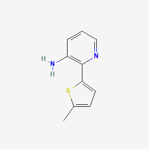 molecular formula C10H10N2S B1430839 2-(5-Methylthiophen-2-yl)pyridin-3-amine CAS No. 1553934-71-6
