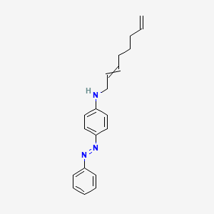 molecular formula C20H23N3 B14308391 N-(Octa-2,7-dien-1-yl)-4-[(E)-phenyldiazenyl]aniline CAS No. 114216-06-7