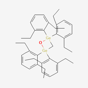 molecular formula C41H54Ge2O B14308410 2,2,4,4-Tetrakis(2,6-diethylphenyl)-1,2,4-oxadigermetane CAS No. 115385-11-0