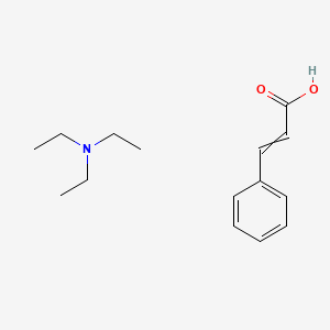 molecular formula C15H23NO2 B14308437 N,N-diethylethanamine;3-phenylprop-2-enoic acid CAS No. 113641-69-3