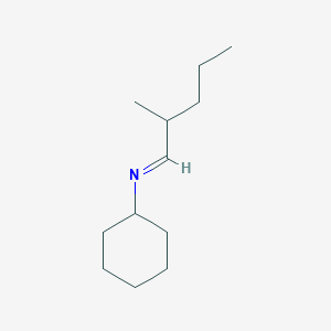 molecular formula C12H23N B14308453 (1E)-N-Cyclohexyl-2-methylpentan-1-imine CAS No. 114649-21-7