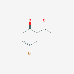 molecular formula C8H11BrO2 B14308494 2,4-Pentanedione, 3-(2-bromo-2-propenyl)- CAS No. 113478-92-5