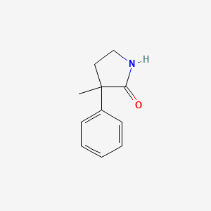 molecular formula C11H13NO B1430850 3-Methyl-3-phenylpyrrolidin-2-one CAS No. 51439-71-5