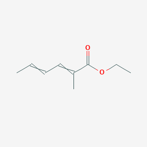 molecular formula C9H14O2 B14308510 Ethyl 2-methylhexa-2,4-dienoate CAS No. 112182-01-1