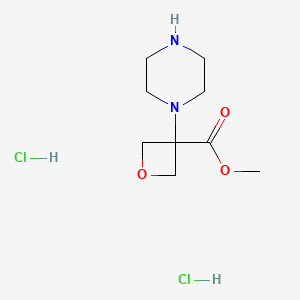 Methyl 3-(piperazin-1-yl)oxetane-3-carboxylate dihydrochloride