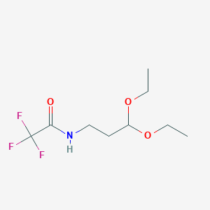 molecular formula C9H16F3NO3 B14308521 N-(3,3-Diethoxypropyl)-2,2,2-trifluoroacetamide CAS No. 115827-04-8