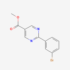 molecular formula C12H9BrN2O2 B1430861 Methyl 2-(3-bromophenyl)pyrimidine-5-carboxylate CAS No. 1086393-68-1