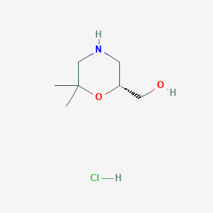 (R)-(6,6-Dimethylmorpholin-2-yl)methanol hydrochloride