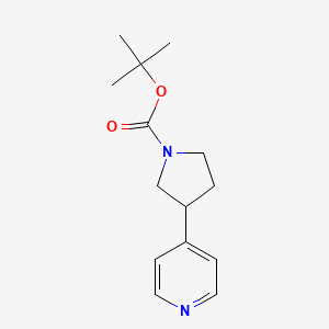 molecular formula C14H20N2O2 B1430866 tert-Butyl 3-(pyridin-4-yl)pyrrolidine-1-carboxylate CAS No. 1024590-32-6