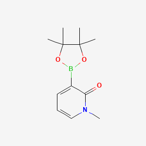 molecular formula C12H18BNO3 B1430872 1-methyl-3-(4,4,5,5-tetramethyl-1,3,2-dioxaborolan-2-yl)pyridin-2(1H)-one CAS No. 1314140-36-7