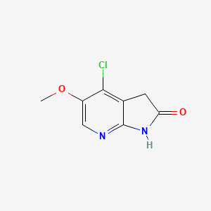 molecular formula C8H7ClN2O2 B1430875 4-Chloro-5-methoxy-7-aza-2-oxindole CAS No. 1190322-44-1