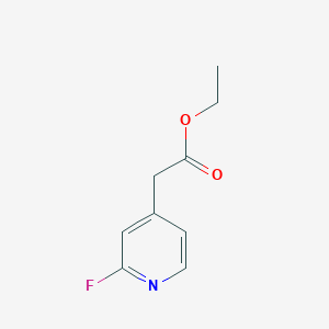 molecular formula C9H10FNO2 B1430877 Ethyl 2-(2-fluoropyridin-4-YL)acetate CAS No. 1260666-12-3