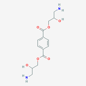 molecular formula C14H20N2O6 B14308779 Bis(3-amino-2-hydroxypropyl) benzene-1,4-dicarboxylate CAS No. 113683-58-2