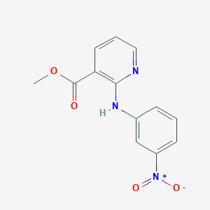 molecular formula C13H11N3O4 B14308794 Methyl 2-(3-nitroanilino)pyridine-3-carboxylate CAS No. 113169-01-0