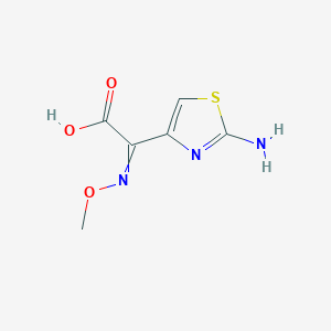 molecular formula C₆H₇N₃O₃S B143088 2-(2-Aminothiazol-4-yl)-2-(methoxyimino)acetic acid CAS No. 65872-41-5