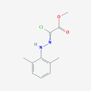 molecular formula C11H13ClN2O2 B14308804 Methyl chloro[2-(2,6-dimethylphenyl)hydrazinylidene]acetate CAS No. 112341-76-1