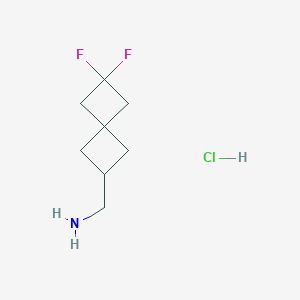 molecular formula C8H14ClF2N B1430884 (6,6-Difluorospiro[3.3]heptan-2-yl)methanamine hydrochloride CAS No. 1638765-23-7