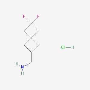 molecular formula C8H14ClF2N B1430884 {6,6-Difluorospiro[3.3]heptan-2-yl}methanamine hydrochloride CAS No. 1638765-23-7