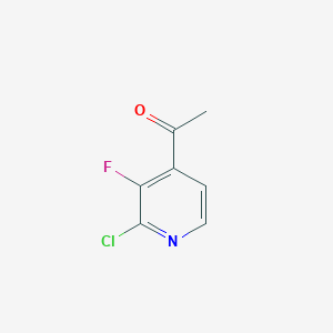 molecular formula C7H5ClFNO B1430888 1-(2-Chloro-3-fluoropyridin-4-YL)ethanone CAS No. 1236770-00-5