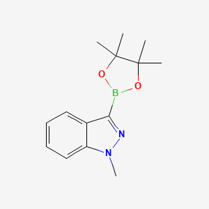 molecular formula C14H19BN2O2 B1430890 1-Methyl-1H-indazol-3-ylboronic acid pinacol ester CAS No. 1627722-97-7