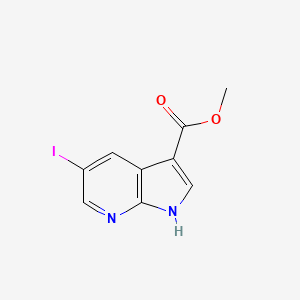 molecular formula C9H7IN2O2 B1430894 Methyl 5-iodo-1H-pyrrolo[2,3-B]pyridine-3-carboxylate CAS No. 1234615-78-1