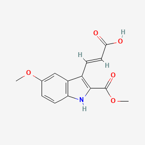 Methyl 3-(2-carboxy-vinyl)-5-methoxy-1H-indole-2-carboxylate