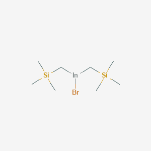 molecular formula C8H22BrInSi2 B14308972 [(Bromoindiganediyl)bis(methylene)]bis(trimethylsilane) CAS No. 113612-74-1