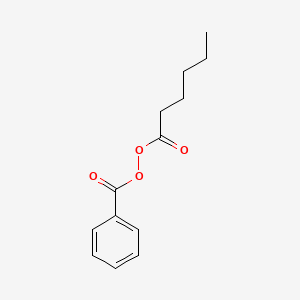 molecular formula C13H16O4 B14309030 Hexanoyl benzenecarboperoxoate CAS No. 116577-21-0