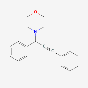 molecular formula C19H19NO B14309035 Morpholine, 4-(1,3-diphenyl-2-propynyl)- CAS No. 114460-92-3