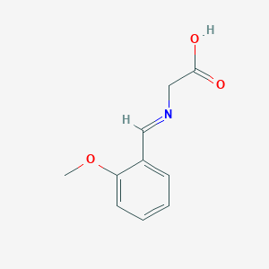 molecular formula C10H11NO3 B14309053 (E)-N-[(2-Methoxyphenyl)methylidene]glycine CAS No. 111802-22-3