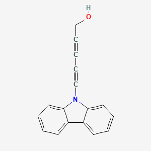 molecular formula C17H11NO B14309062 5-(9H-Carbazol-9-yl)penta-2,4-diyn-1-ol CAS No. 113274-97-8