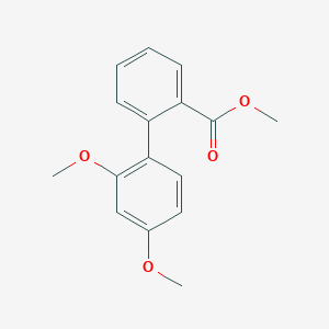 molecular formula C16H16O4 B14309066 Methyl 2',4'-dimethoxy[1,1'-biphenyl]-2-carboxylate CAS No. 116107-12-1